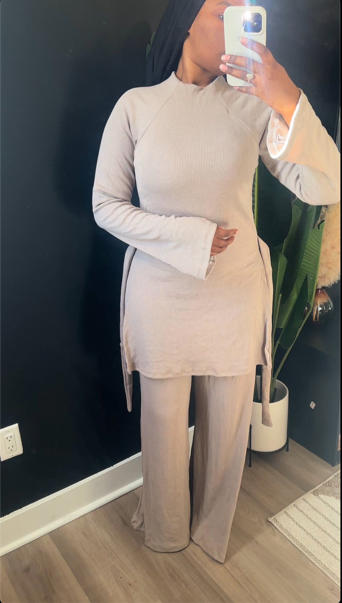 Beige Pants Set