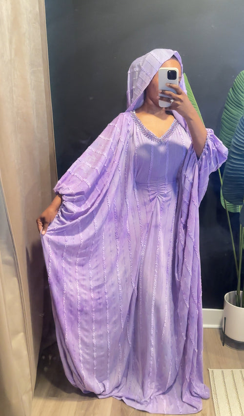 Butterfly Textured Abaya