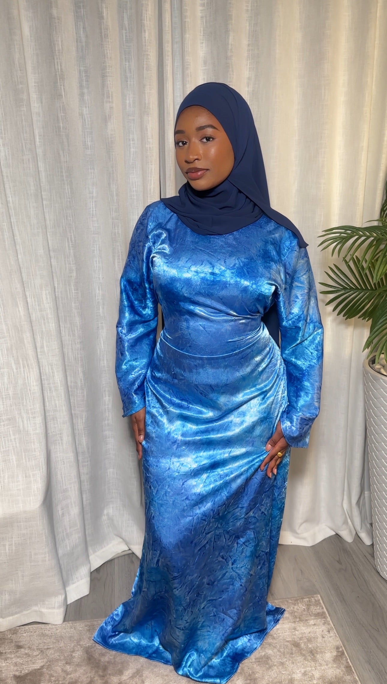 Blue Marble Dress