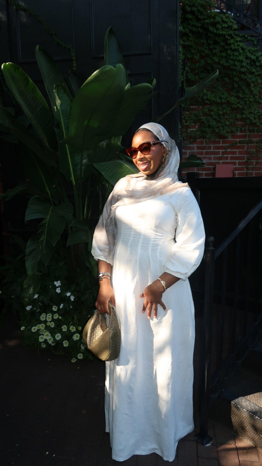 White Linen Maxi Dress
