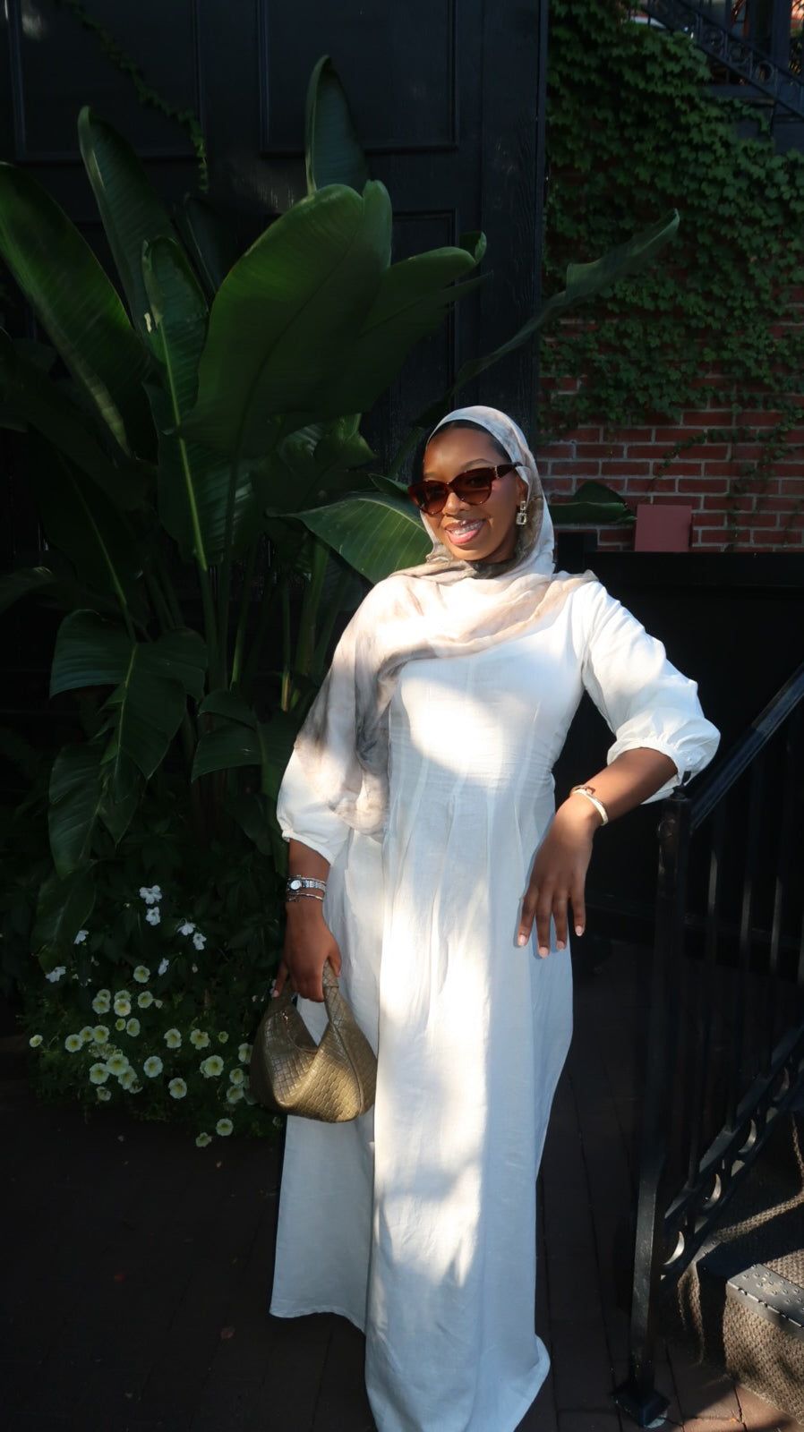 White Linen Maxi Dress