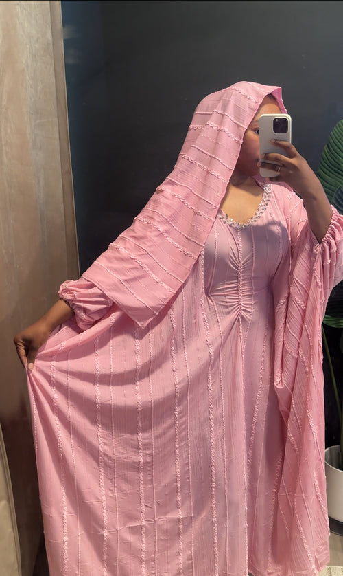 Butterfly Textured Abaya