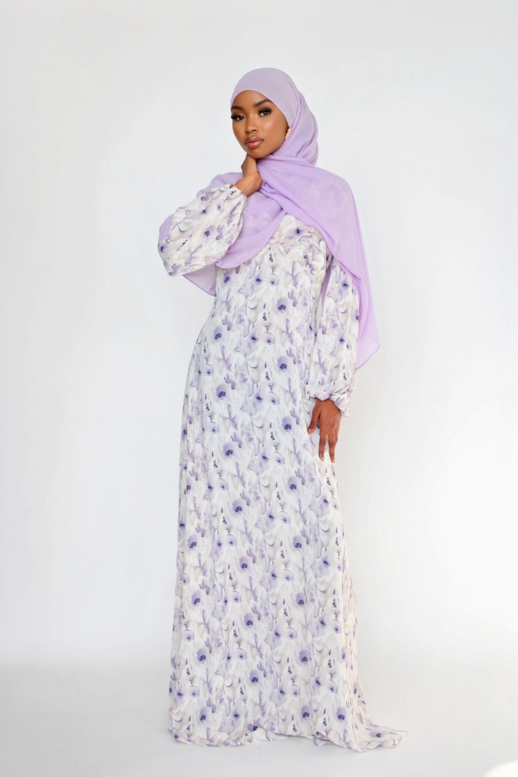 Lilac Mural Dress