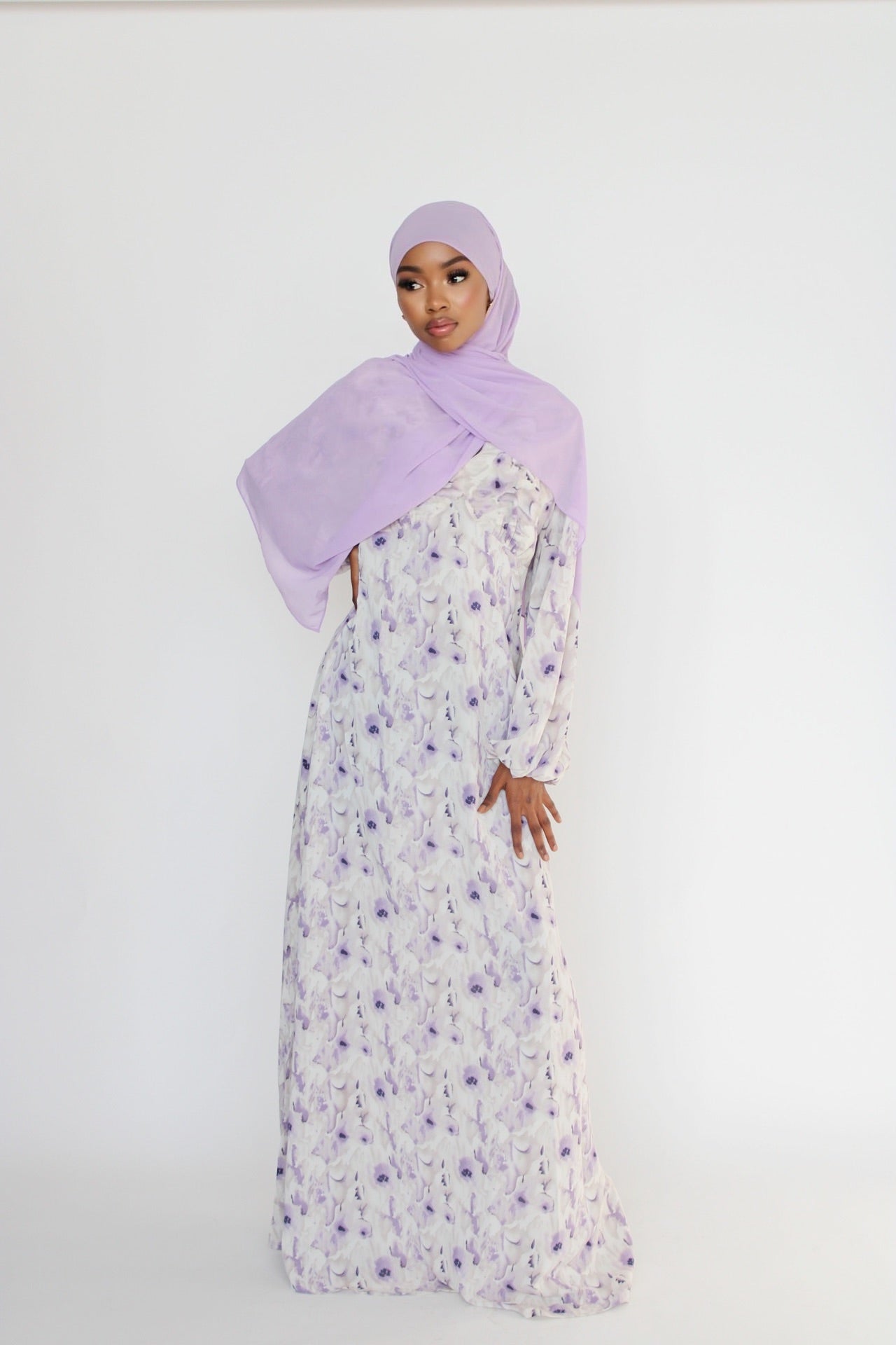 Lilac Mural Dress