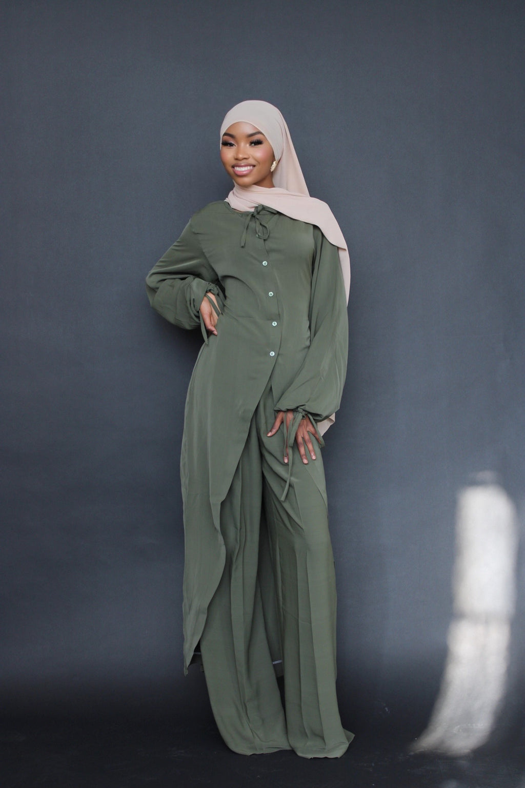 Olive Pants Set