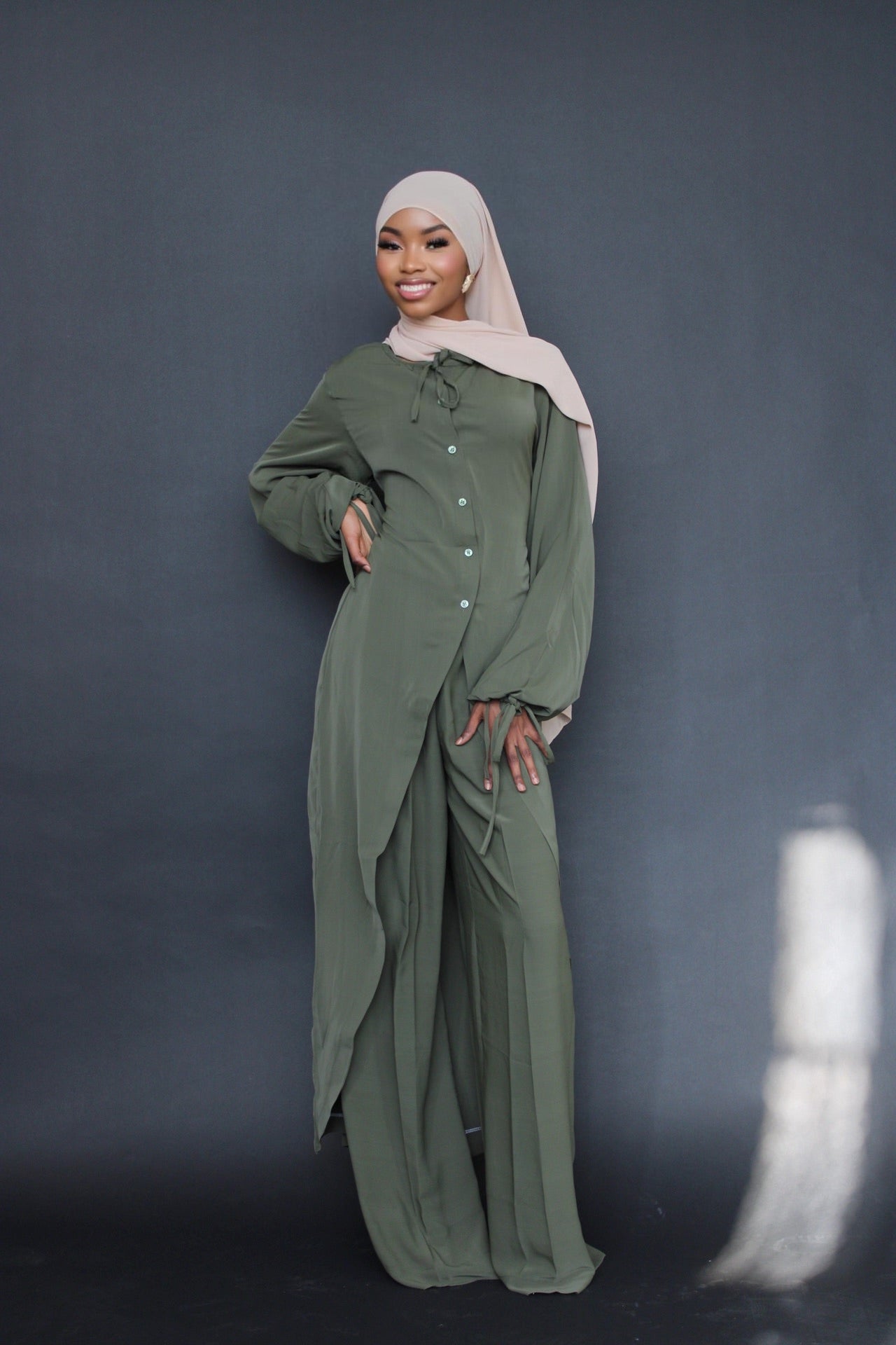 Olive Pants Set