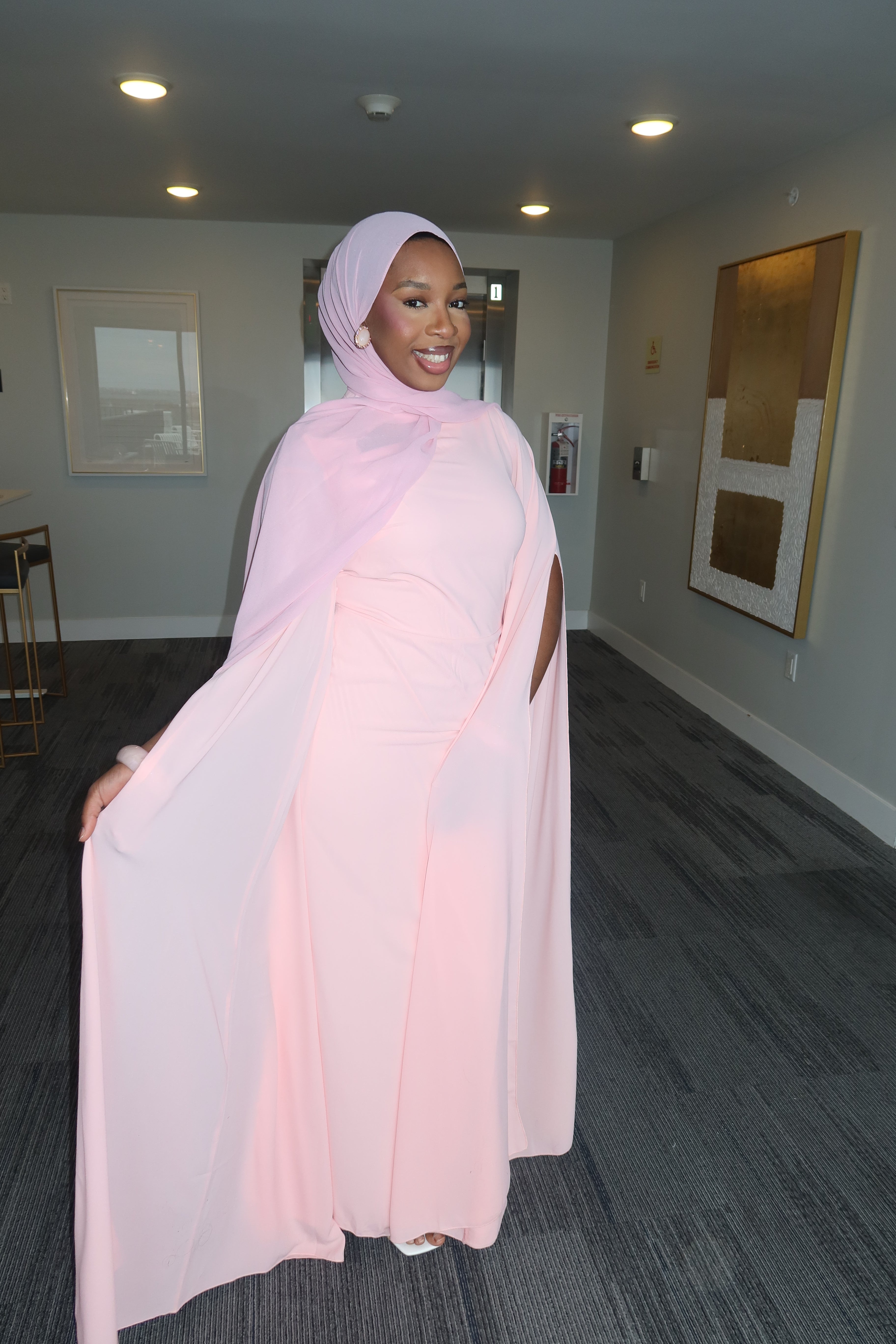 Safiyah Cape Sleeve Dress
